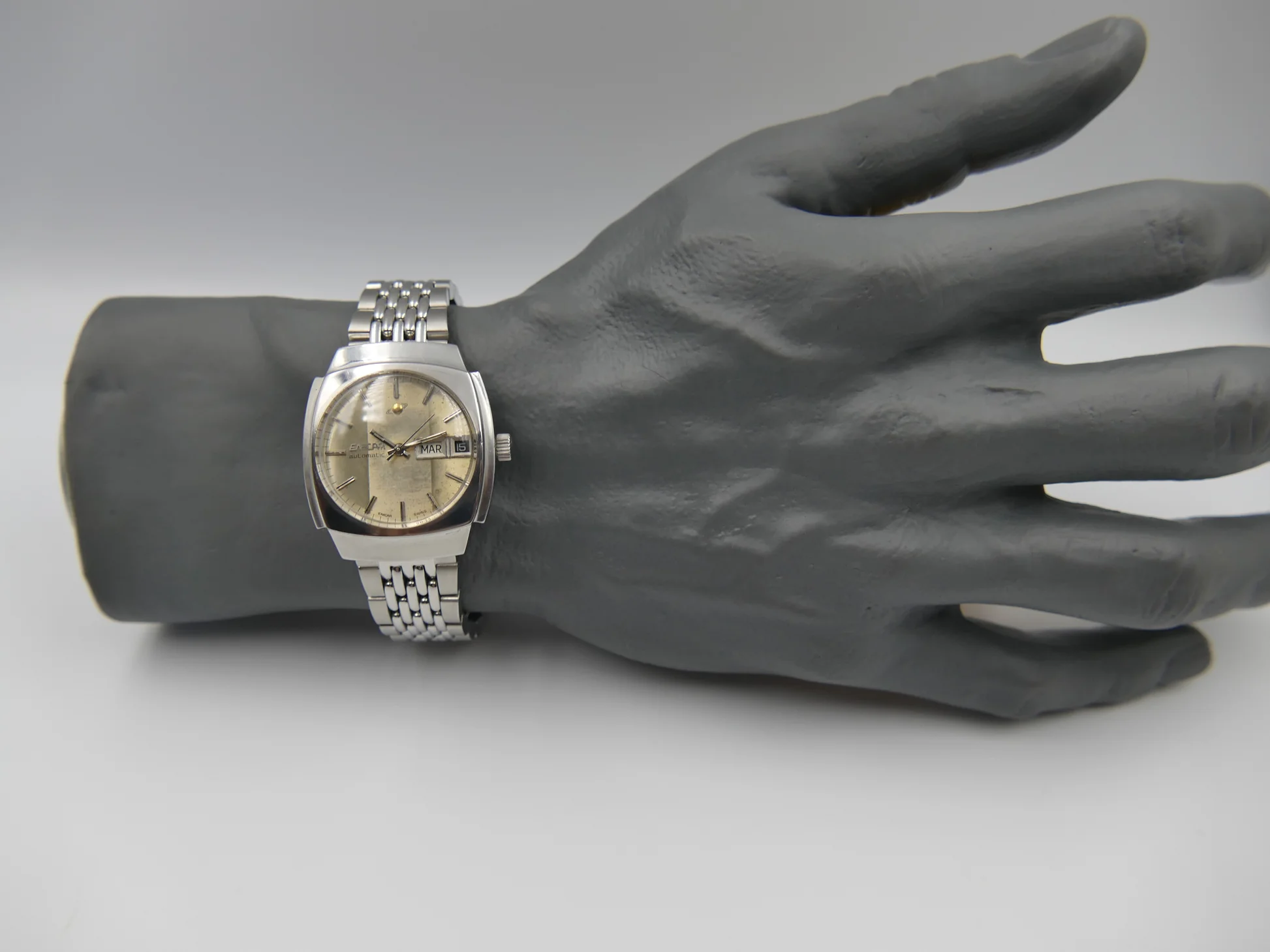 Enicar 70's vintage watch ref. automatic cal. AR 167D steel – Ref. 167.08.131, Gebraucht – 3/21