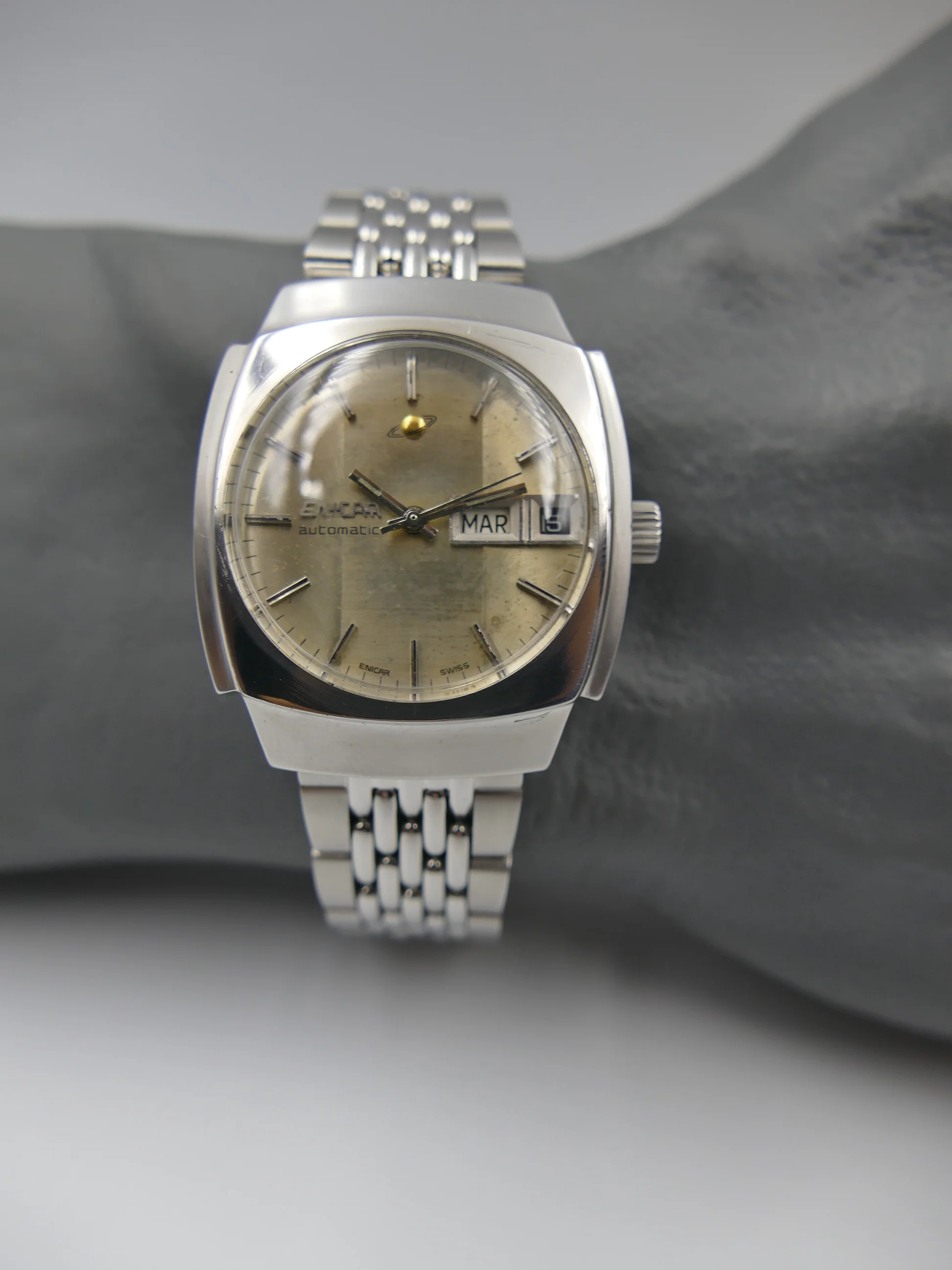 Enicar 70's vintage watch ref. automatic cal. AR 167D steel – Ref. 167.08.131, Gebraucht – 5/21