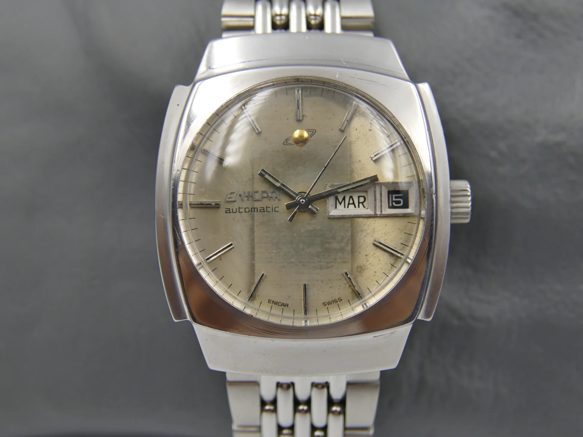 Enicar 70's vintage watch ref. automatic cal. AR 167D steel – Ref. 167.08.131, Gebraucht – 7/21