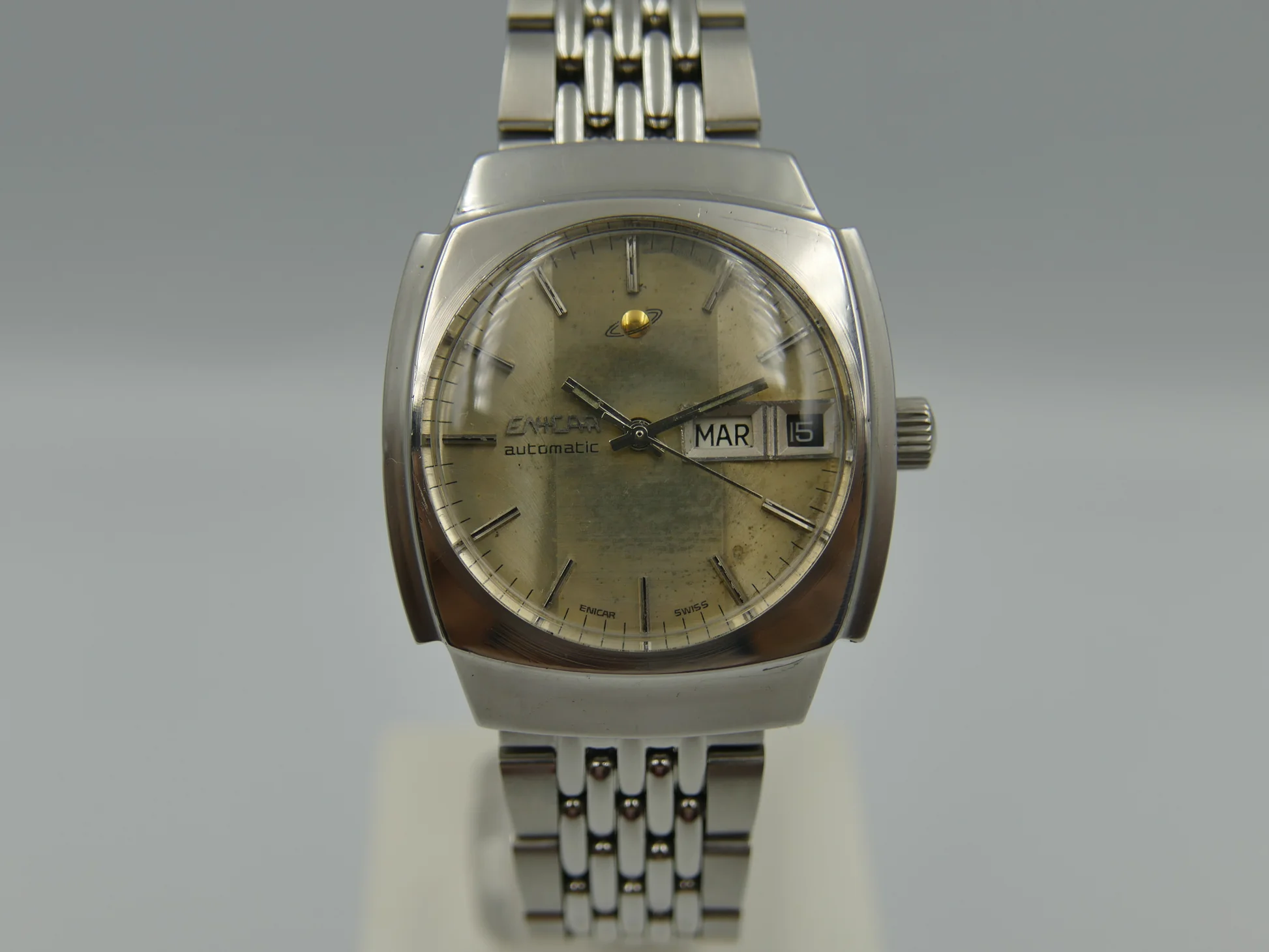 Enicar 70's vintage watch ref. automatic cal. AR 167D steel – Ref. 167.08.131, Gebraucht – 9/21