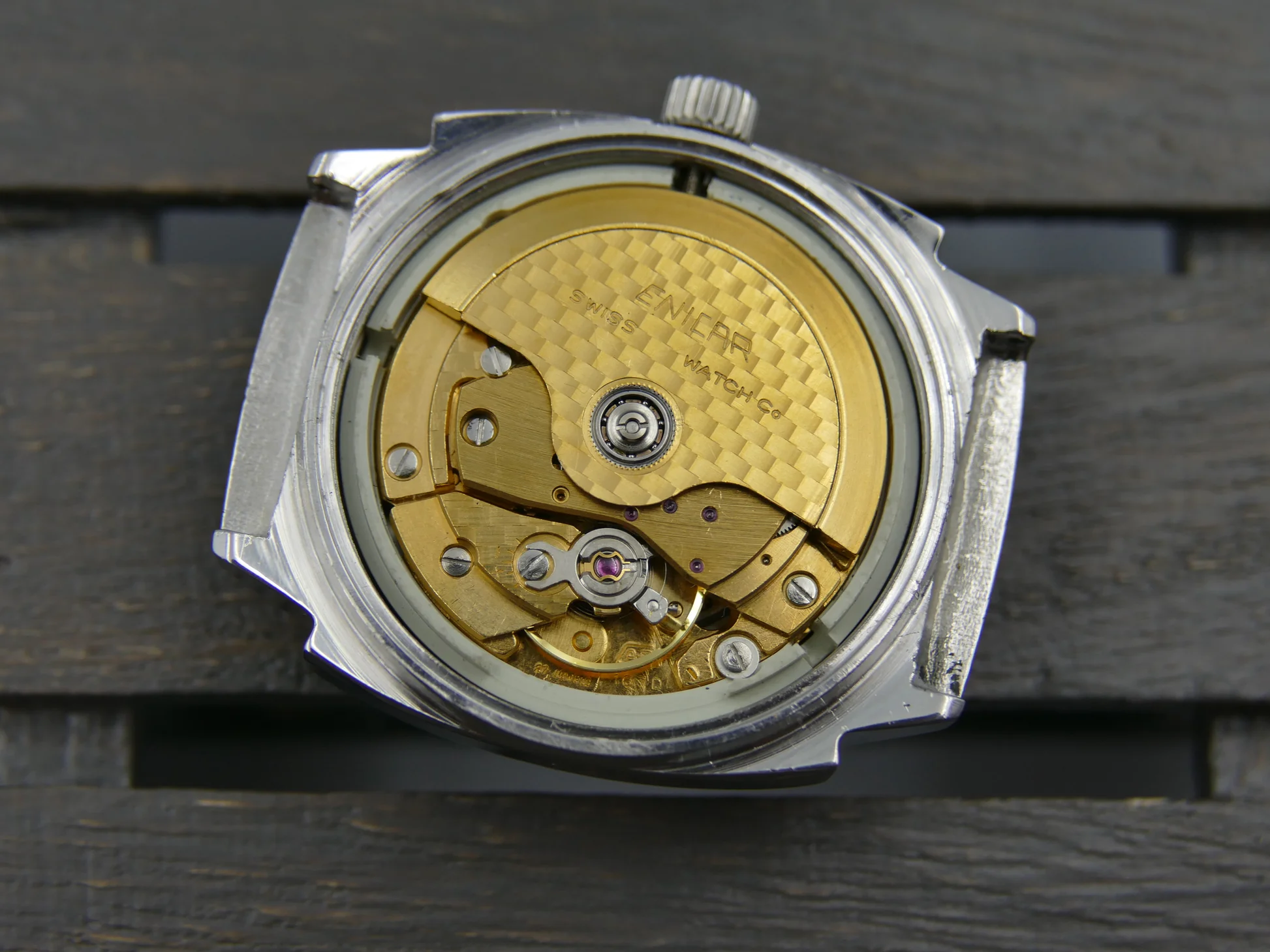 Enicar 70's vintage watch ref. automatic cal. AR 167D steel – Ref. 167.08.131, Gebraucht – 14/21