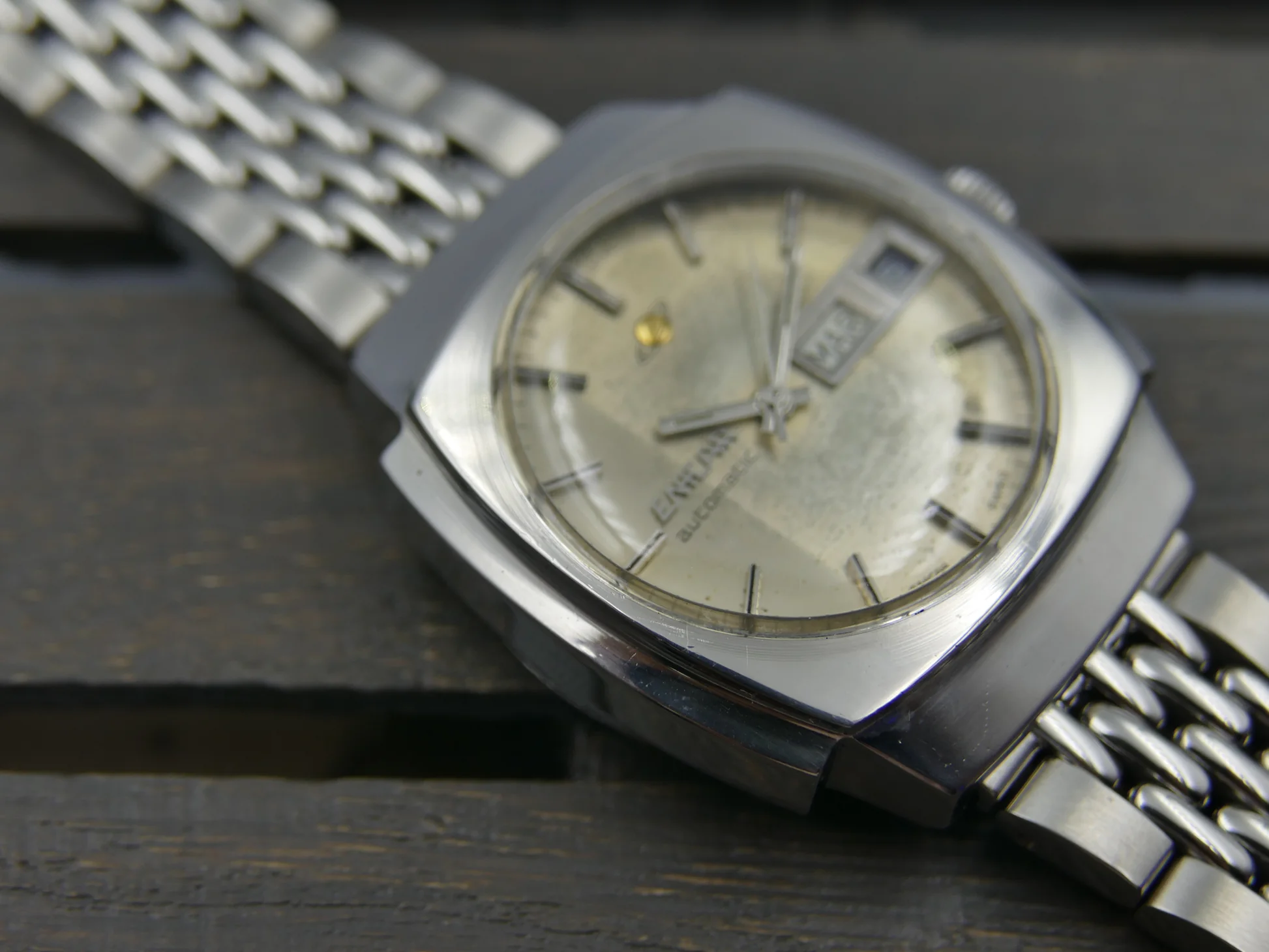 Enicar 70's vintage watch ref. automatic cal. AR 167D steel – Ref. 167.08.131, Gebraucht – 17/21