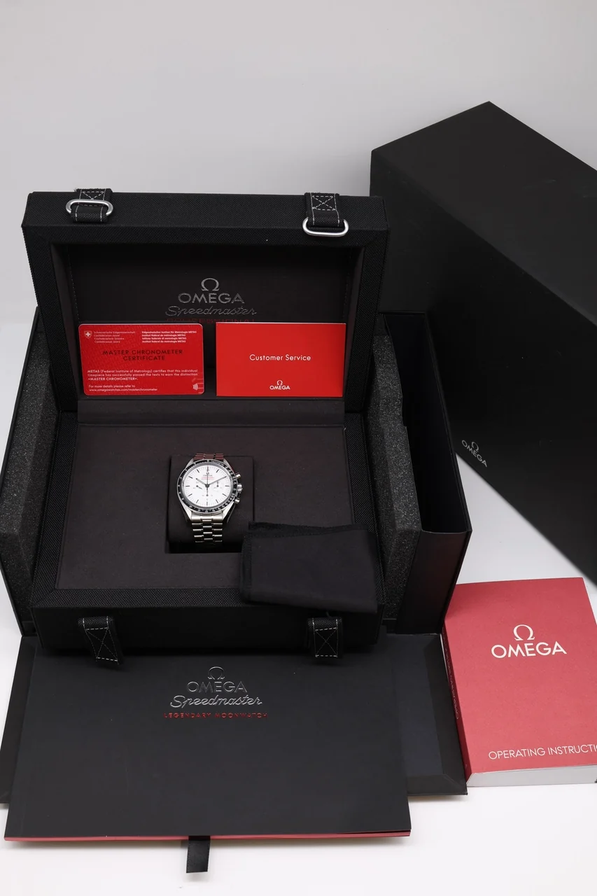 Omega Speedmaster Professional Moonwatch Hesalite – Ref. 31030425004001, Sehr gut – 7/10