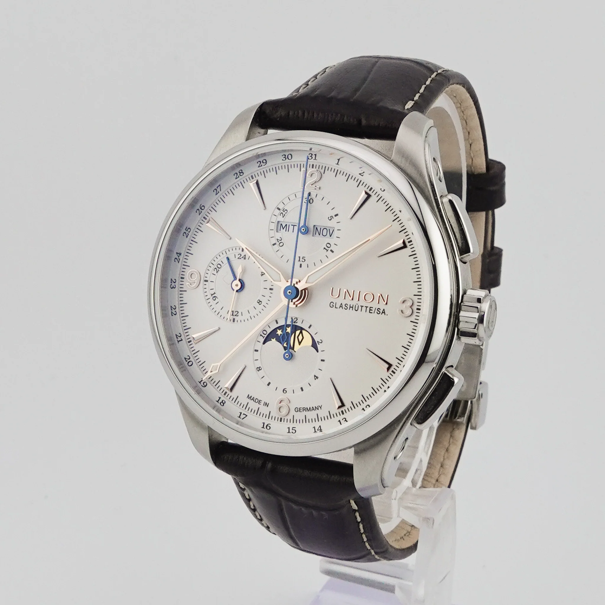 Union Glashütte Belisar Pilot – Ref. D014.425.16.017.01, Wie neu – 5/6