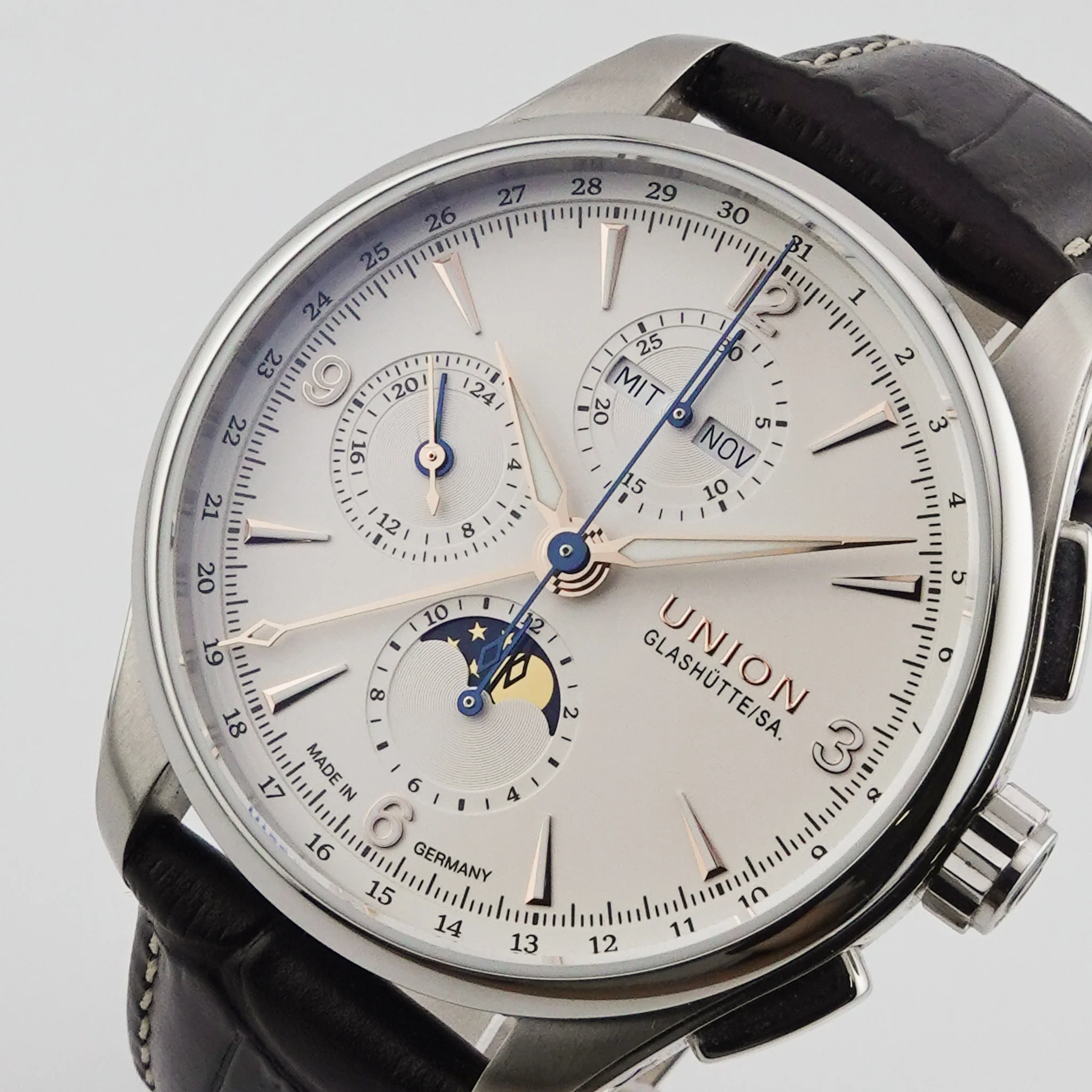Union Glashütte Belisar Pilot – Ref. D014.425.16.017.01, Wie neu – 6/6