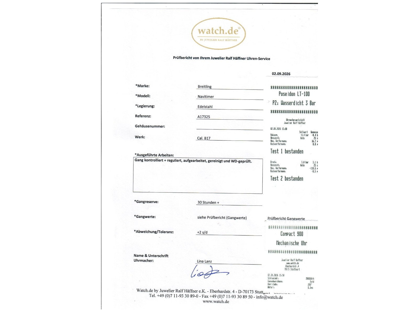Breitling Navitimer – Ref. A17325, Sehr gut – 9/10