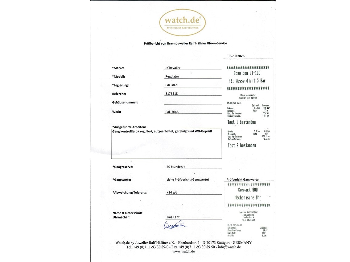 J. Chevalier Prestige – Ref. 3175518, Sehr gut – 9/9