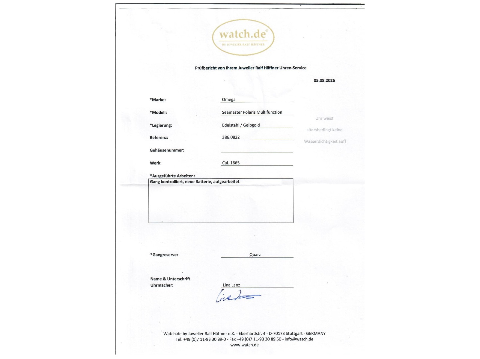 Omega Seamaster – Ref. 386.0822, Sehr gut – 10/10