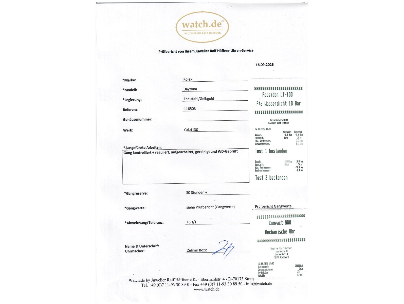Rolex Daytona – Ref. 116503, Wie neu – 10/10