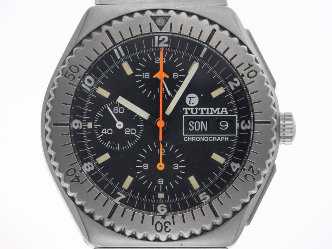 Tutima Military Chronograph – Ref. 750-02, Gut – Bild 1/10