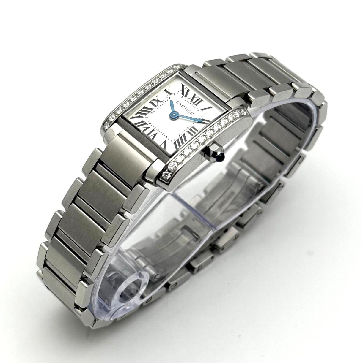 Cartier Tank Française – Ref. 3217, good – 4/5