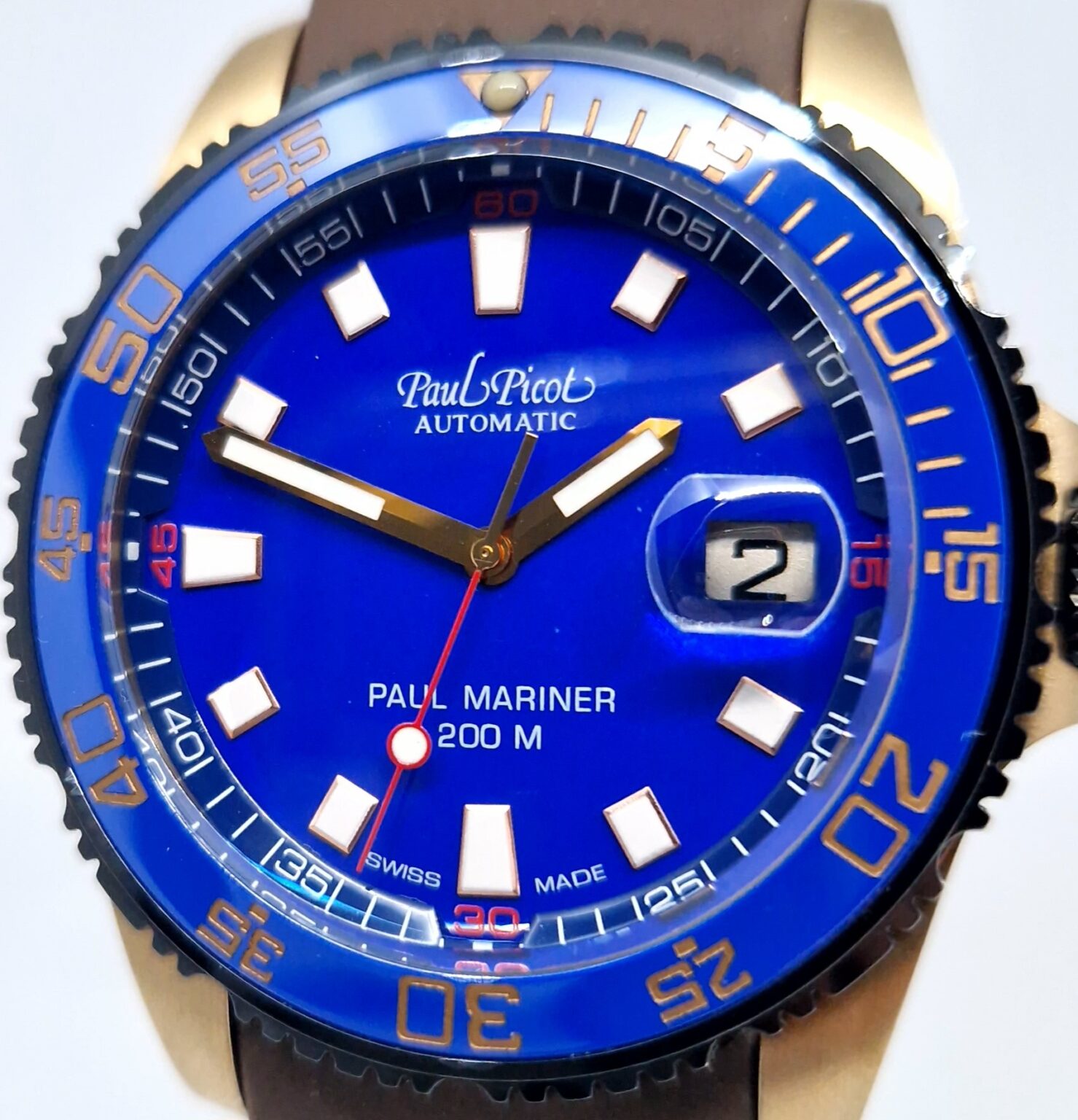 Paul Picot Paul Mariner II – Ref. P4352.BZ.CB.2614, New – 3/11