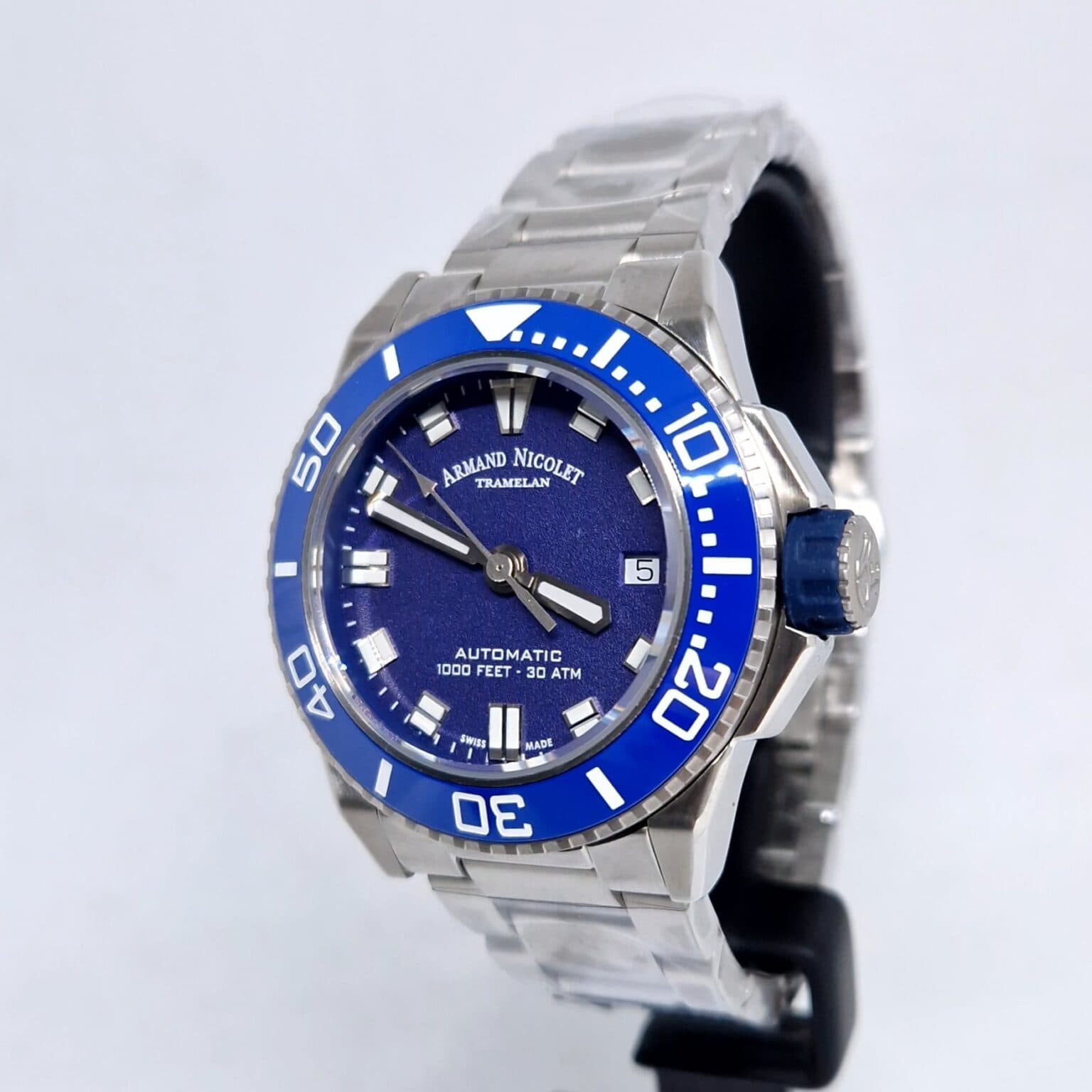 Armand Nicolet JS9 Automatic – Ref. A481AGU-BU-MA2481AA, Neu – Bild 2/10