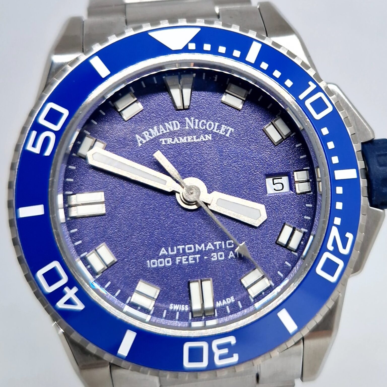 Armand Nicolet JS9 Automatic – Ref. A481AGU-BU-MA2481AA, New – 5/10