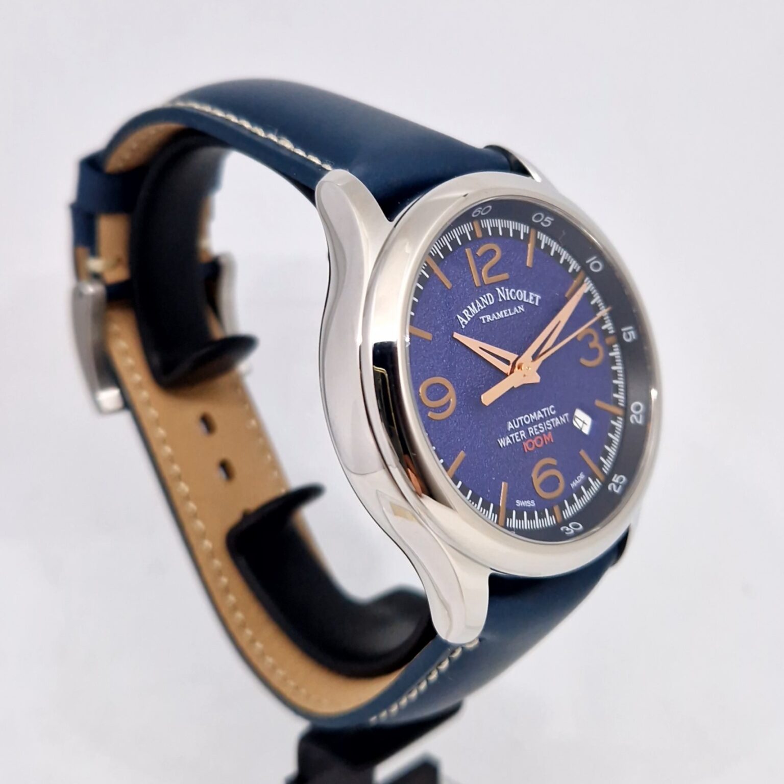 Armand Nicolet A840 – Ref. A840HAA-BS-P140BU2, Neu – 6/9
