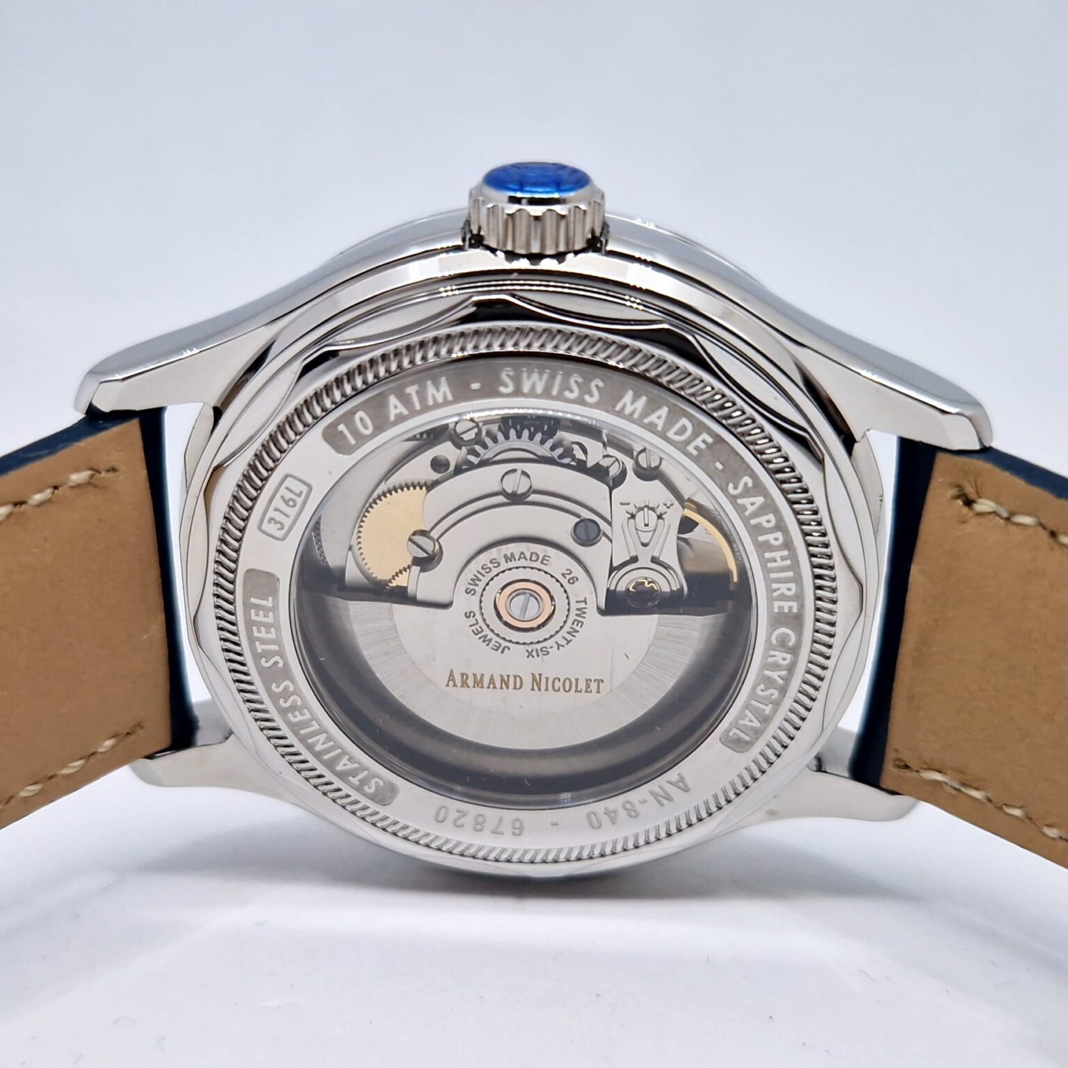 Armand Nicolet A840 – Ref. A840HAA-BU-P140BU2, Neu – 8/9