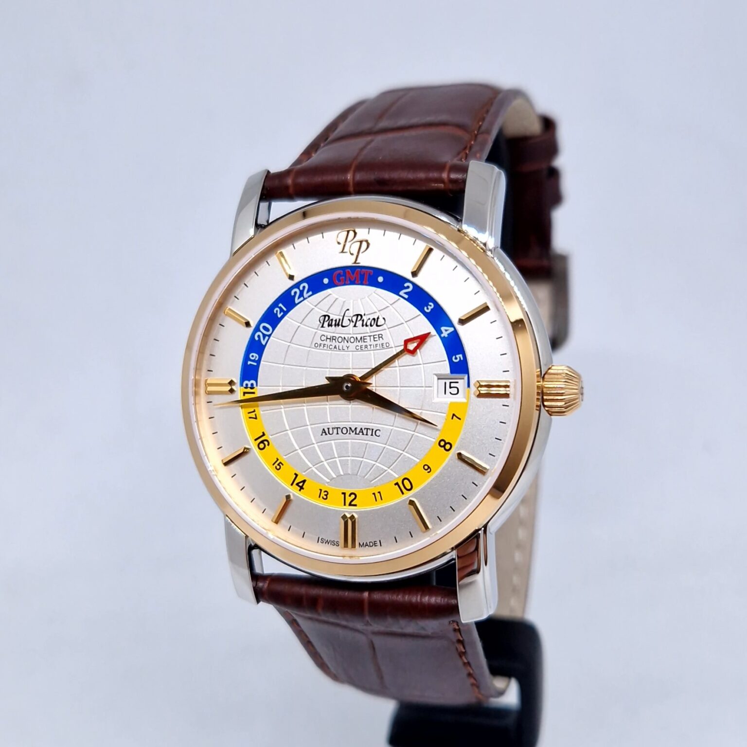 Paul Picot Firshire GMT – Ref. P3755SR.GMT.764.1221, New – 3/10
