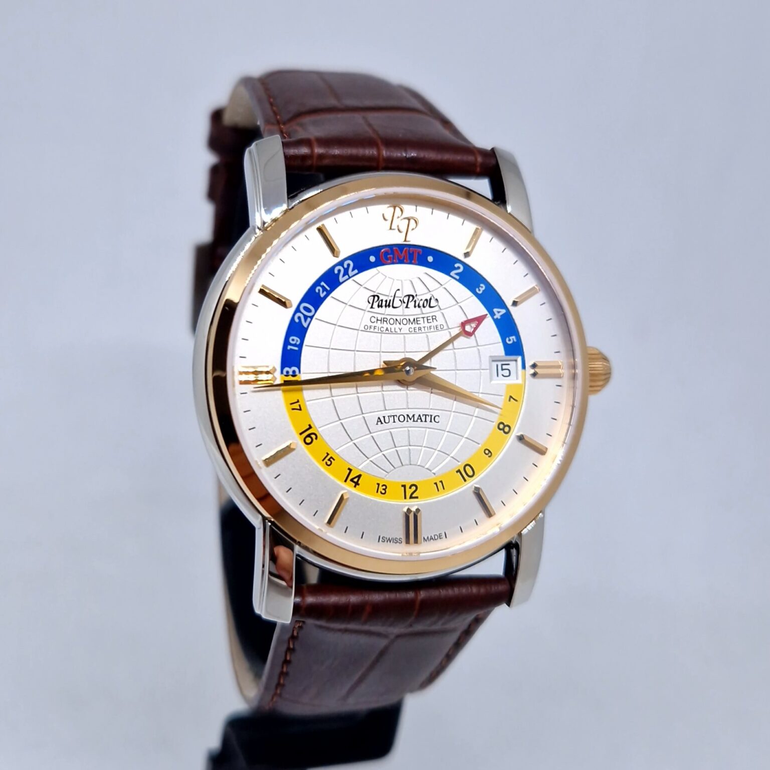 Paul Picot Firshire GMT – Ref. P3755SR.GMT.764.1221, New – 6/10