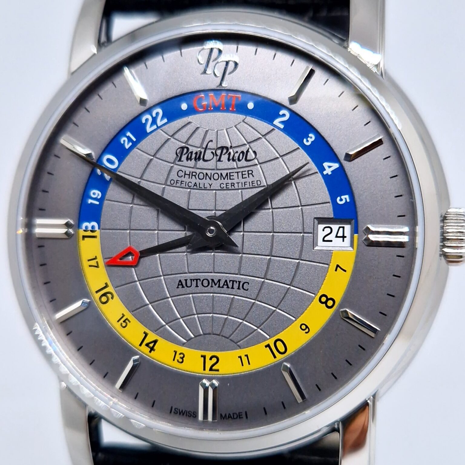 Paul Picot Firshire GMT – Ref. P3755 SR.GMT.3221.7601, New – 2/10