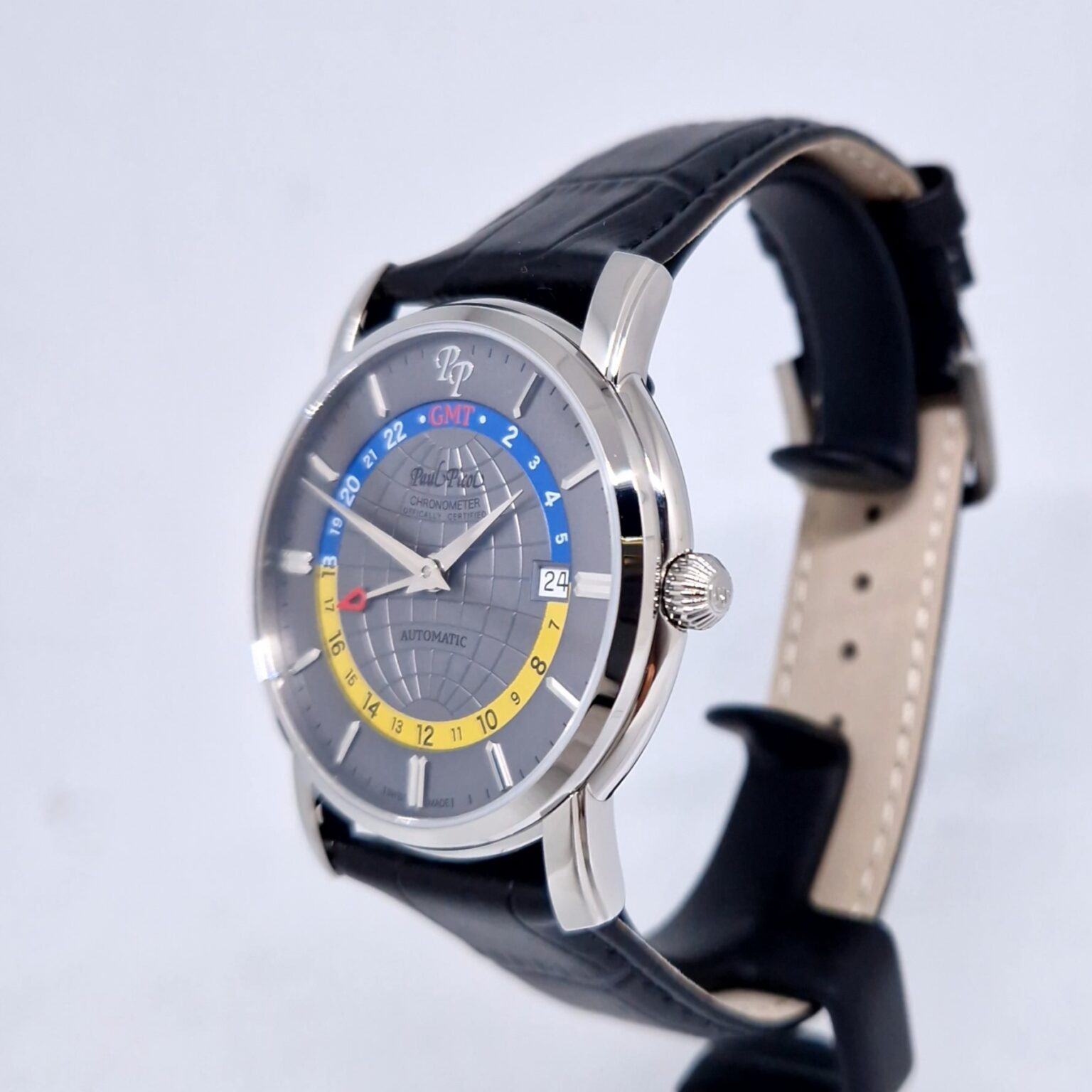 Paul Picot Firshire GMT – Ref. P3755 SR.GMT.3221.7601, New – 4/10