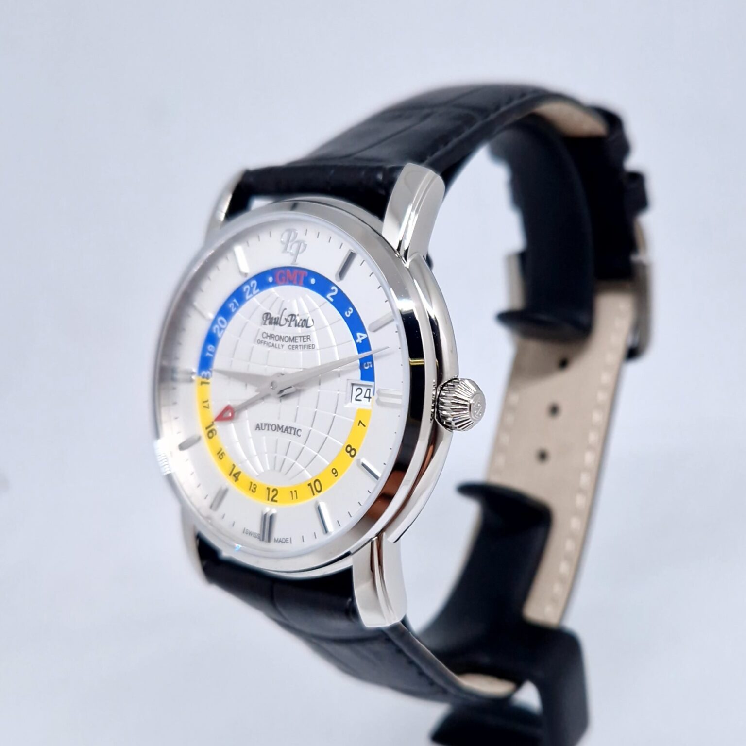 Paul Picot Firshire GMT – Ref. P3755.SG.GMT.1131.7601, New – 4/9