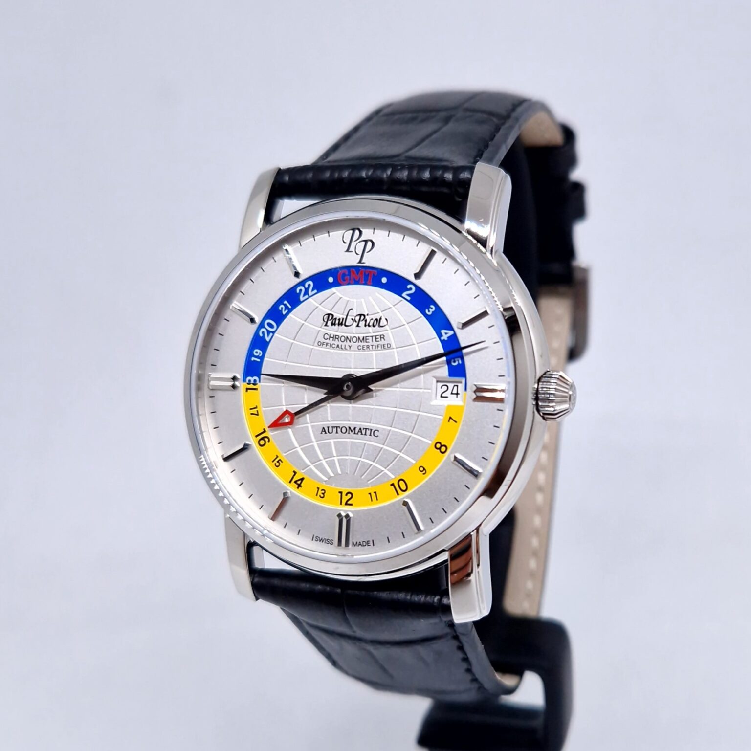 Paul Picot Firshire GMT – Ref. P3755.SG.GMT.1131.7601, New – 3/9