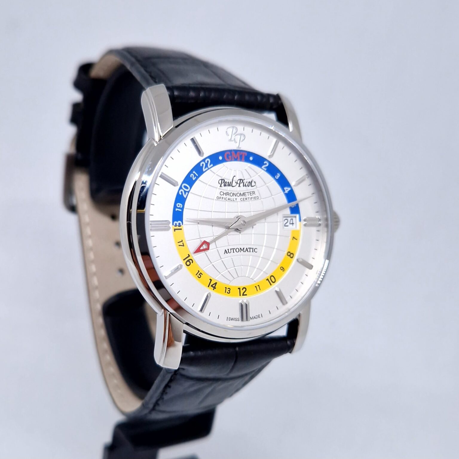 Paul Picot Firshire GMT – Ref. P3755.SG.GMT.1131.7601, New – 6/9