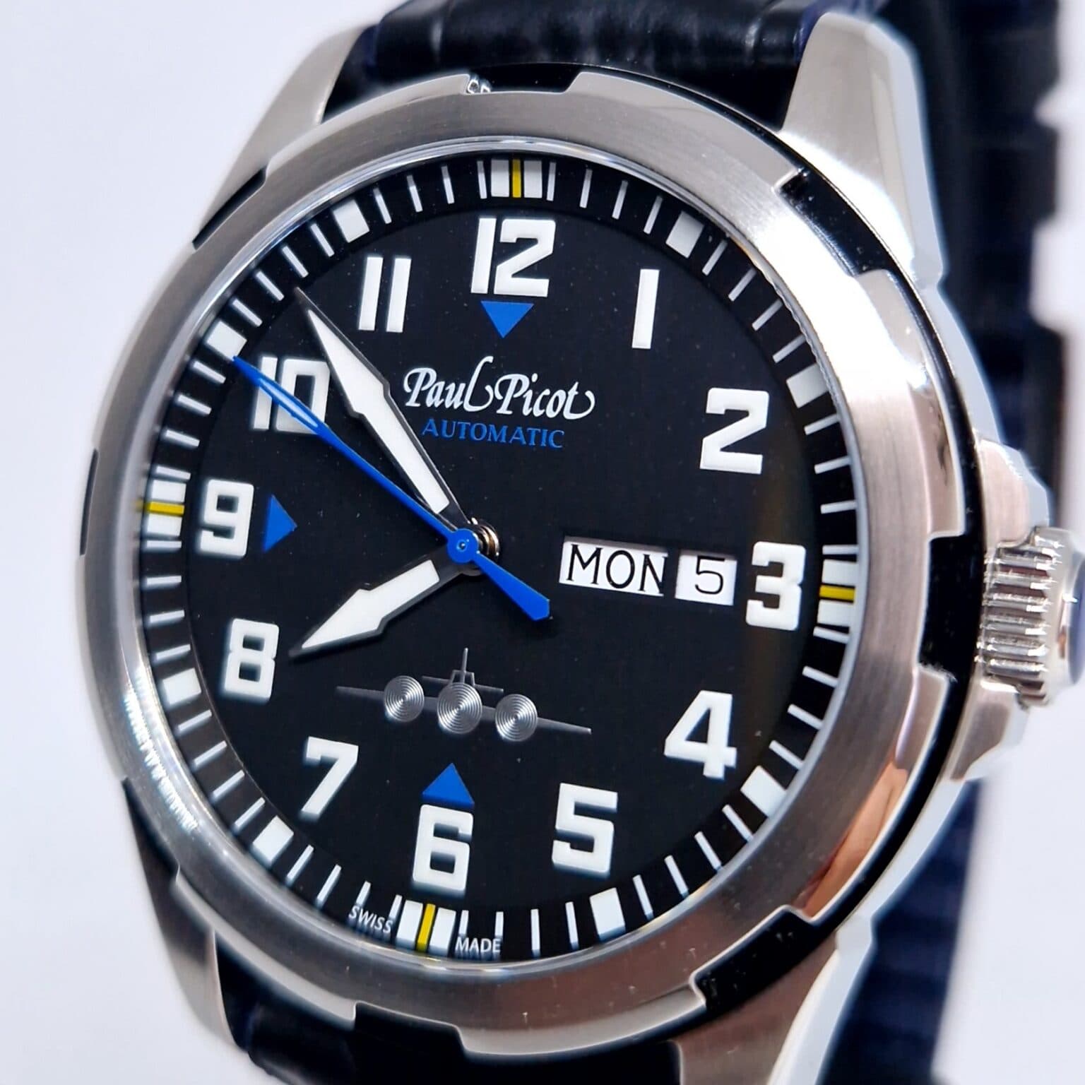 Paul Picot Pilot – Ref. P2053.BBL.BBL, Neu – Bild 2/10