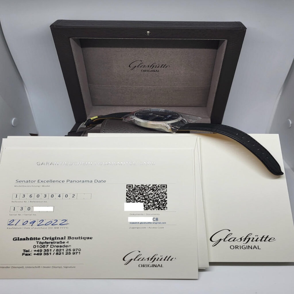 Glashütte Original Senator Panoramadatum – Ref. 1-36-03-04-02-01, Neu – 14/14