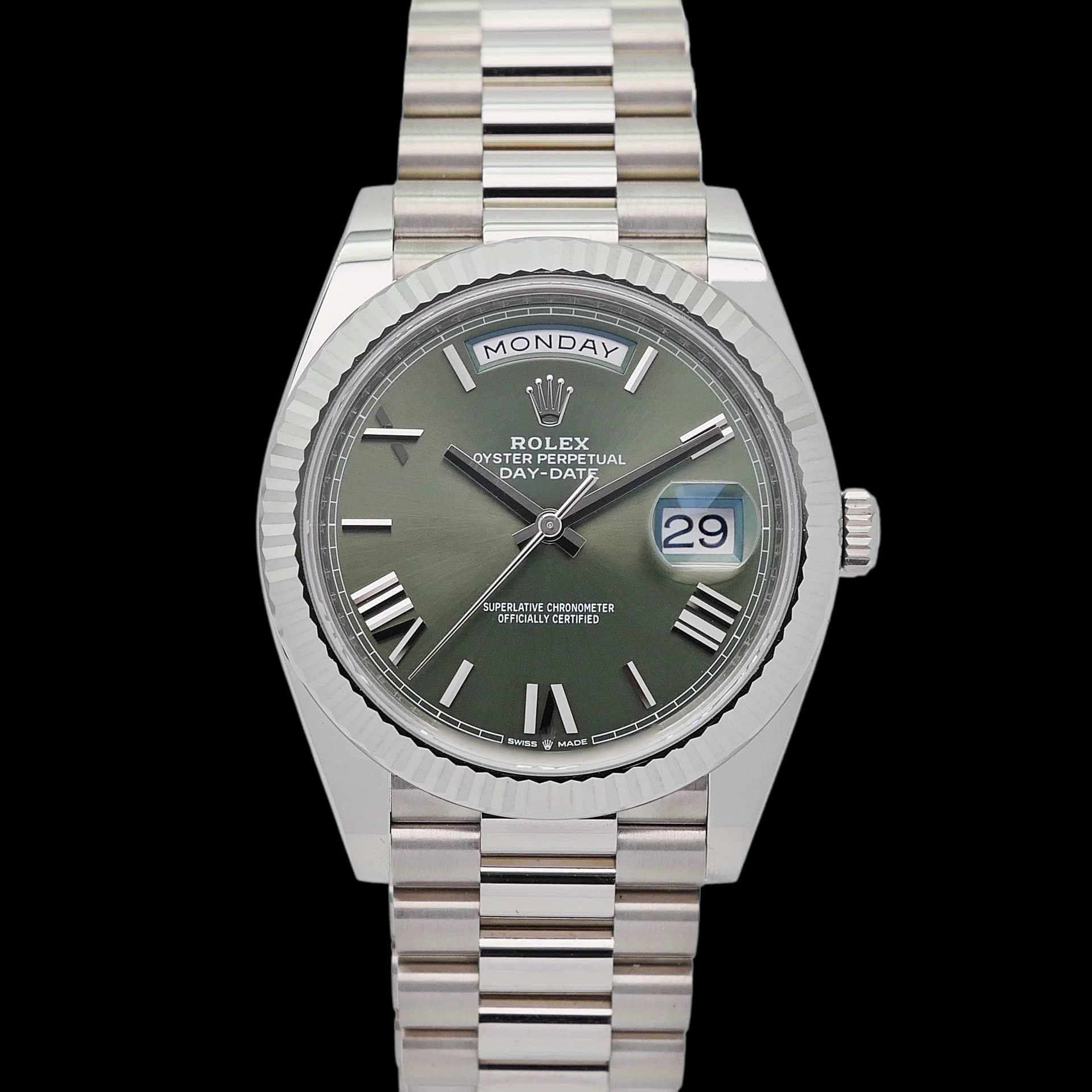 Rolex Day-Date 40 – Ref. 228239, Wie neu
