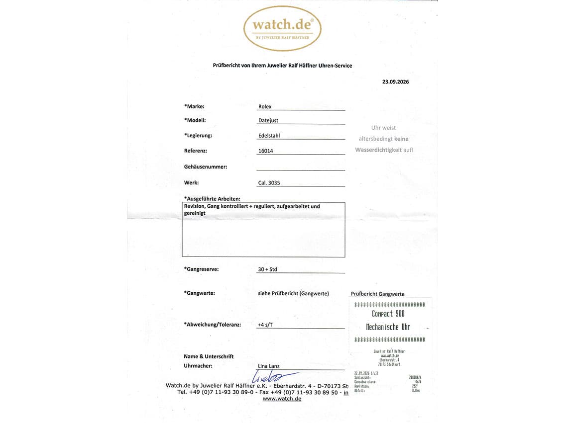 Rolex Datejust – Ref. 16014, very good – Image 2/9