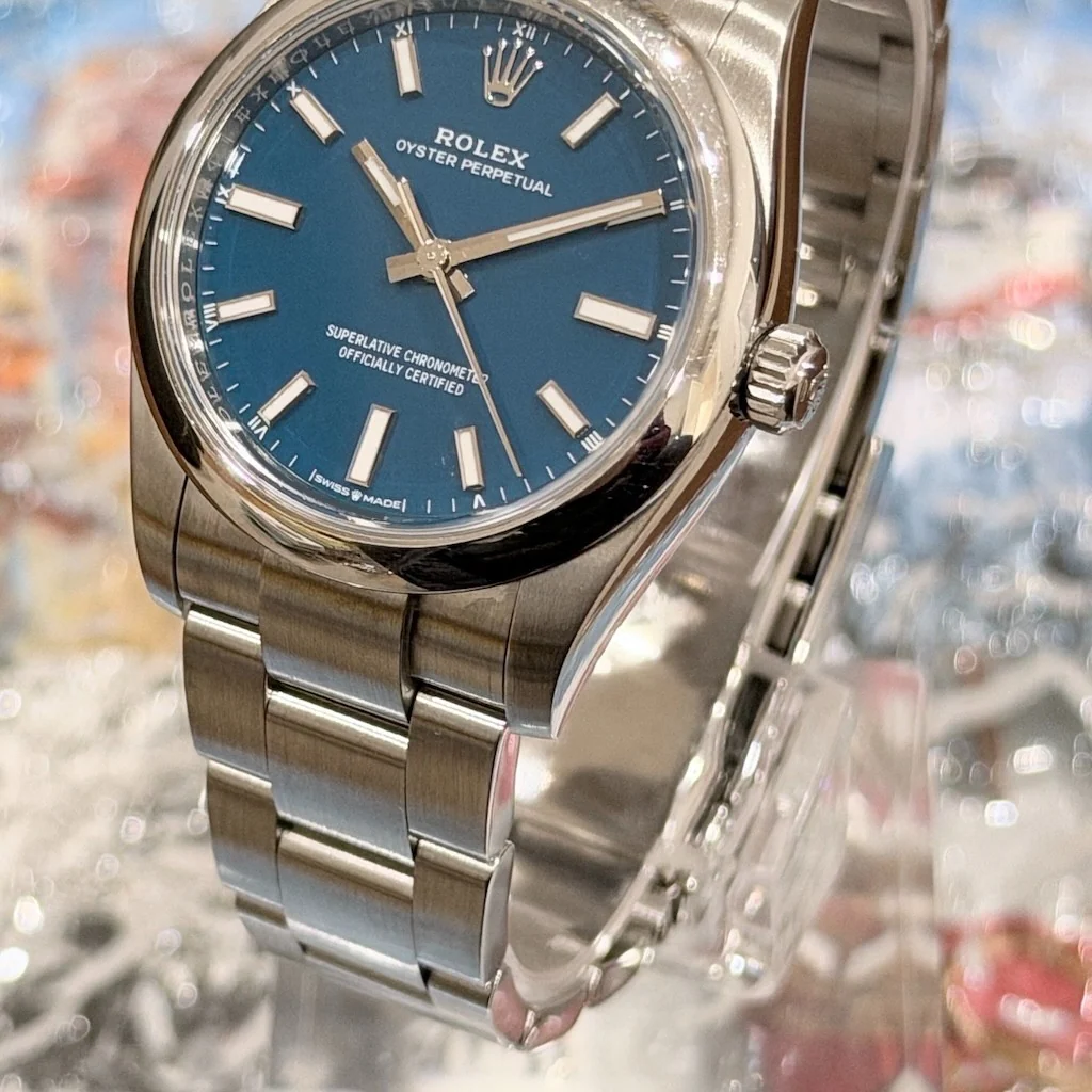 Rolex Perpetual 34 – Ref. 124200, Sehr gut – 5/6