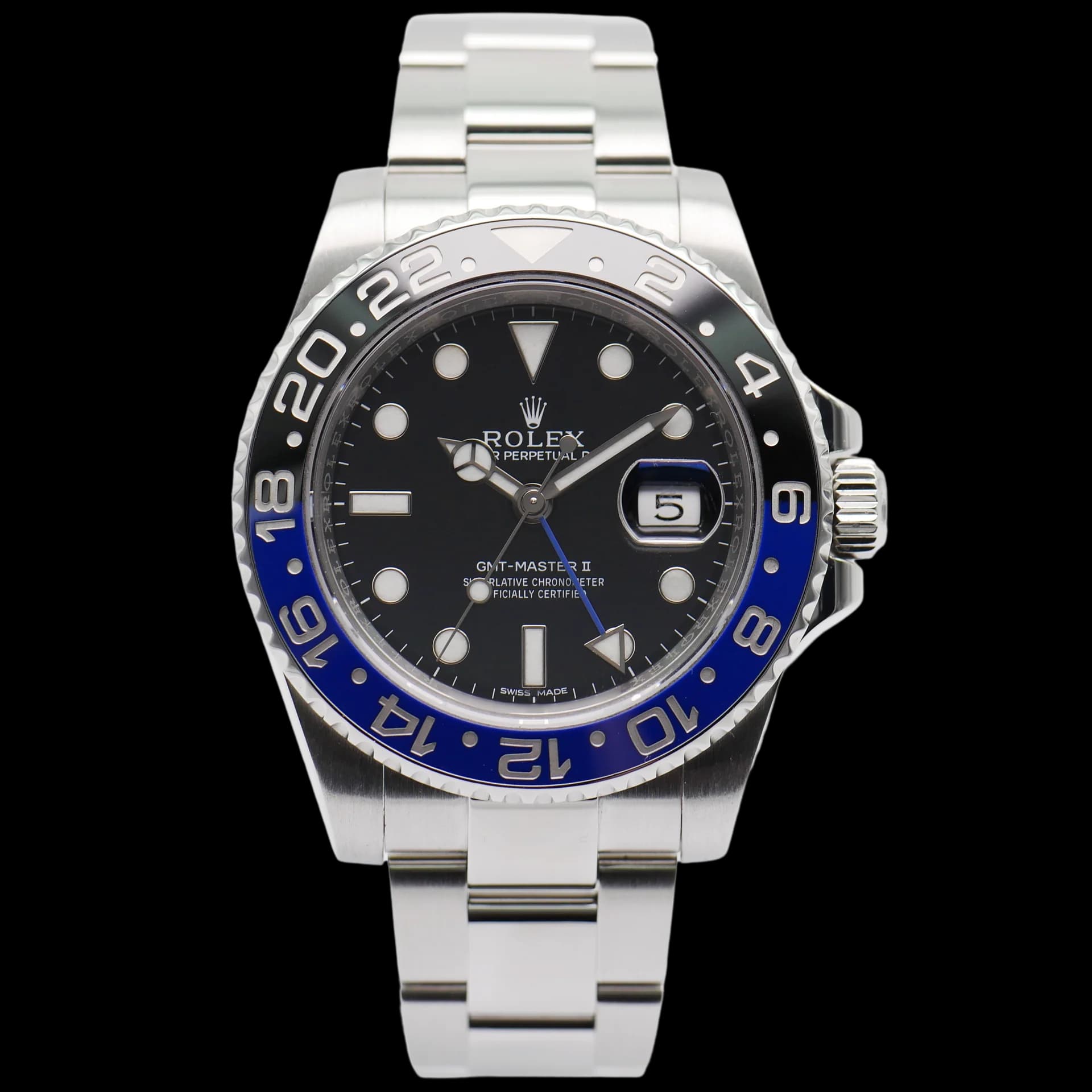 Rolex GMT-Master II – Ref. 116710BLNR, Sehr gut