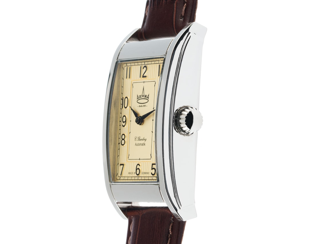 Askania C. Bamberg Stahl Automatik Armband Leder 44x26mm Ref. &Pap – Ref. ASK-8011, Neu – 3/6