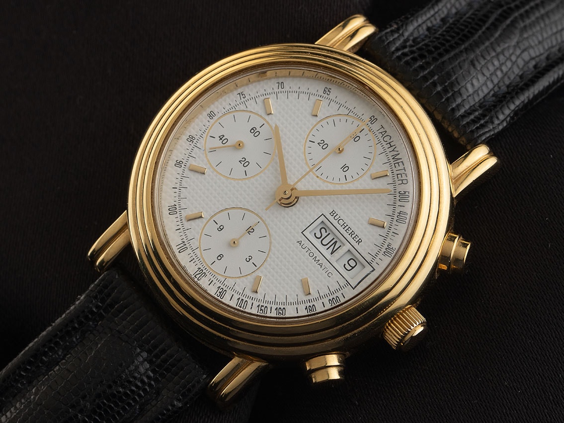 Bucherer Day-Date Chronograph – Ref. 4.038.0.0.10, Sehr gut – 3/9