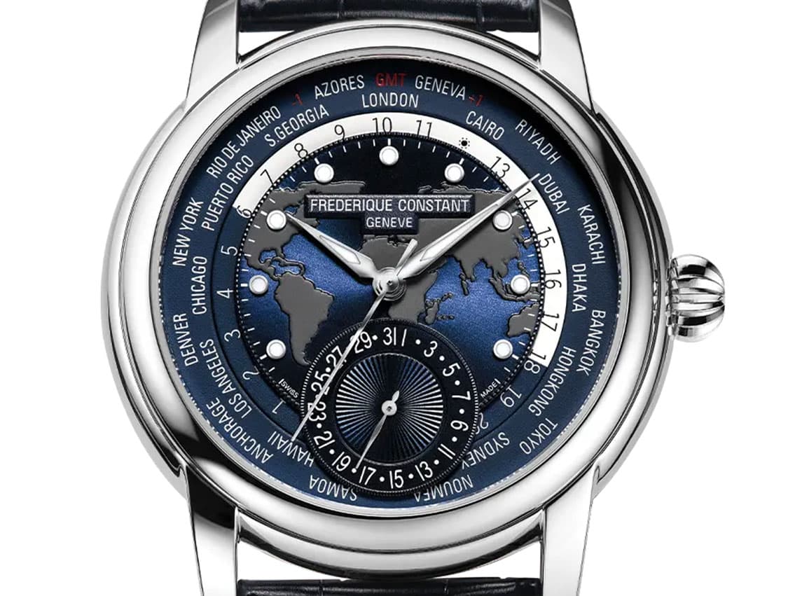 Frederique Constant Worldtimer – Ref. FC-718NWM4H6, New