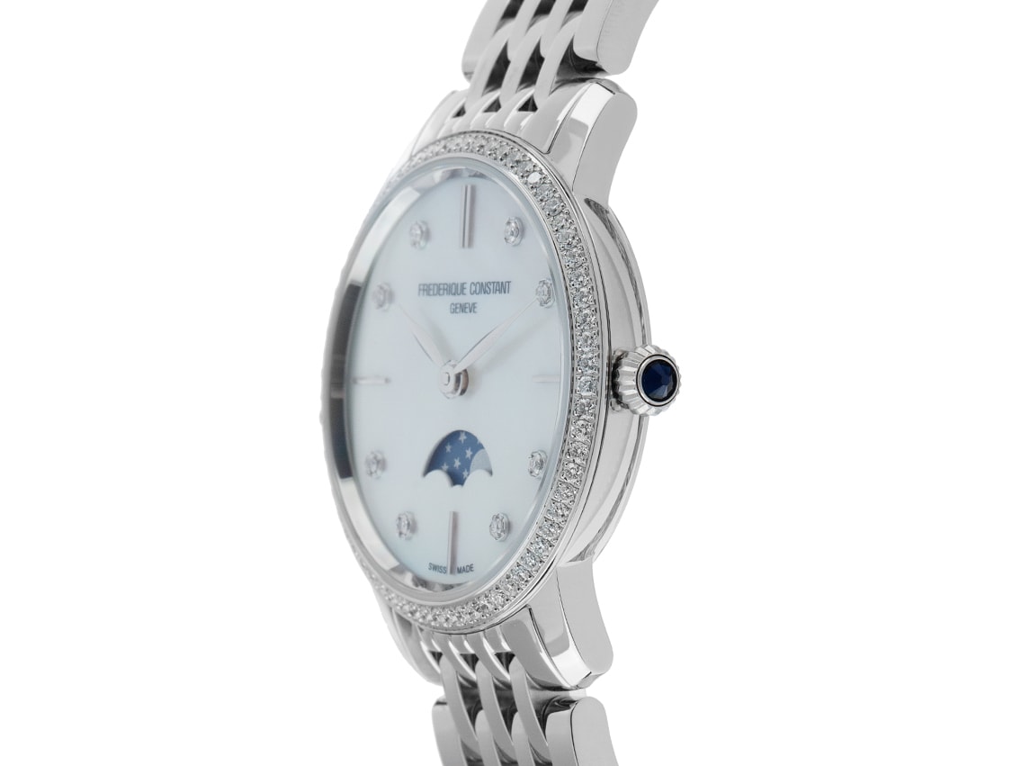 Frederique Constant Ultra Slim Ladies Mondphase – Ref. FC-206MPWD1SD6B, Neu – 3/7