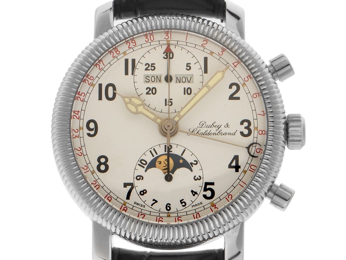 Dubey & Schaldenbrand Moondate Chronograph Triplo Calendério – Ref. 71243, very good