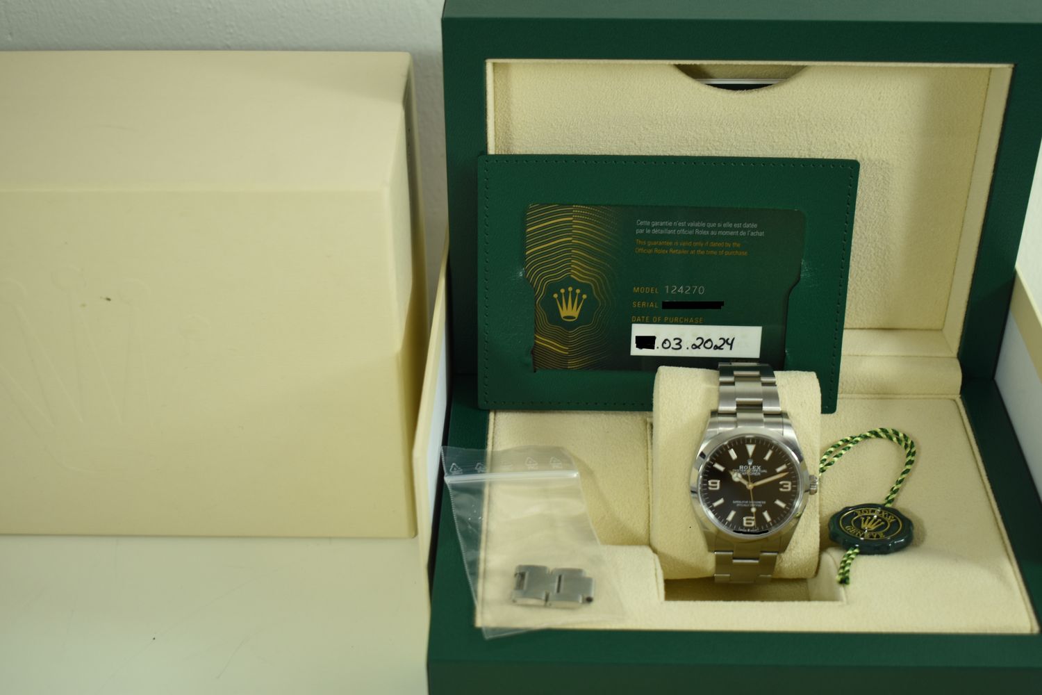 Rolex Explorer 36 – Ref. 124270, Sehr gut – 4/9