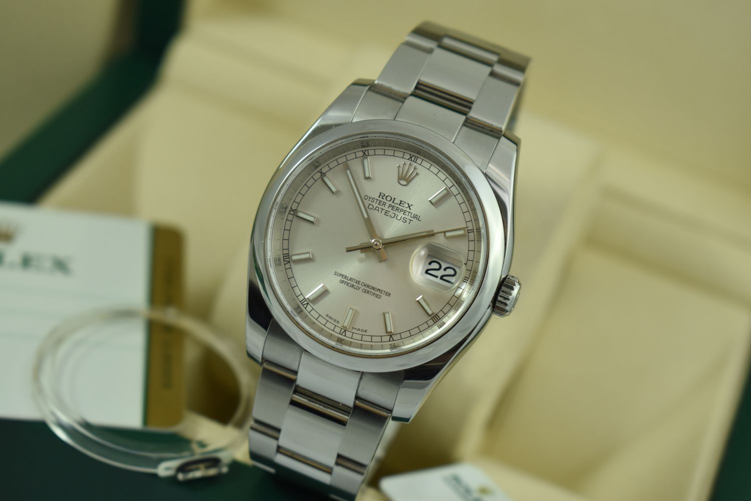 Rolex Datejust 36 – Ref. 116200, Sehr gut – 6/9
