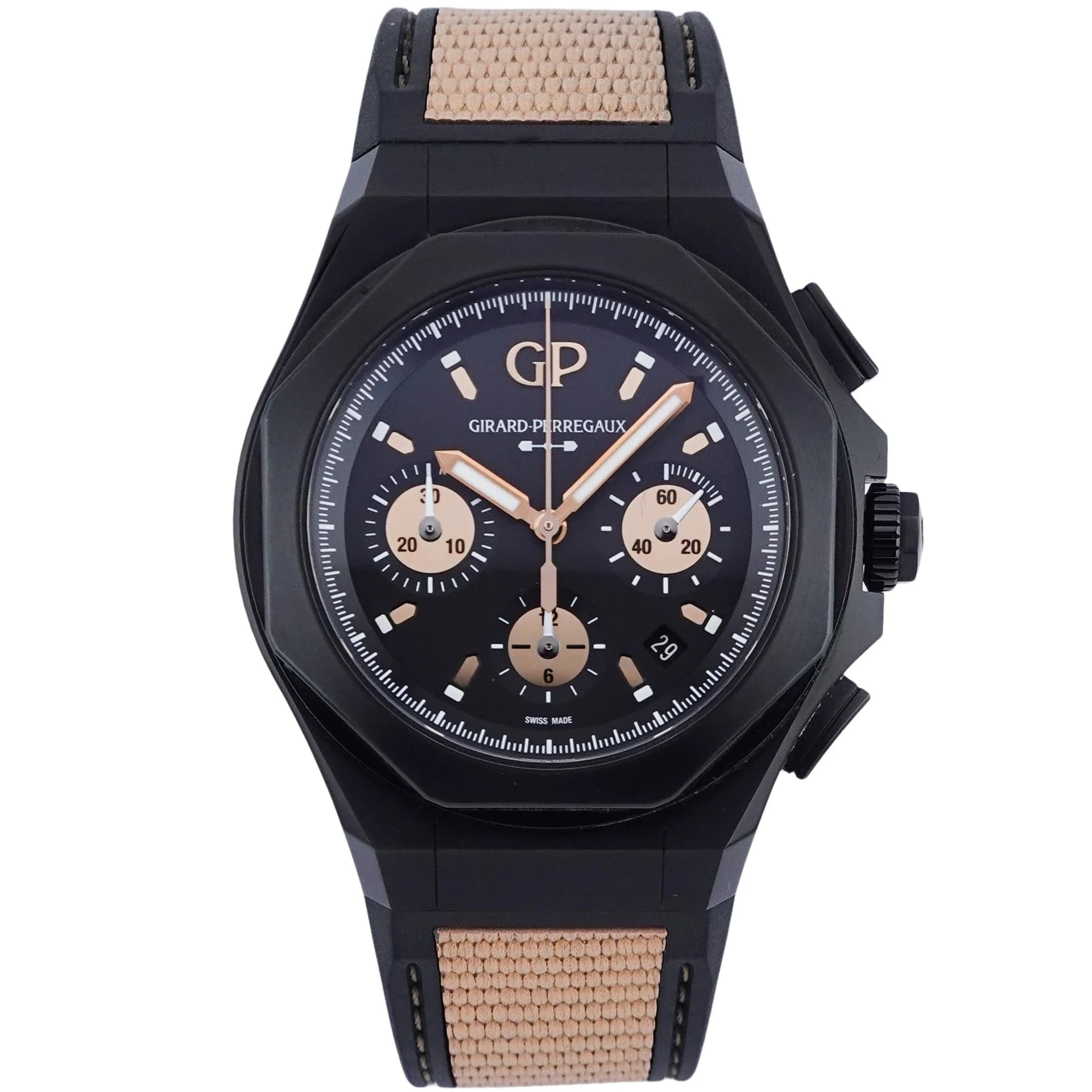 Girard Perregaux Laureato – Ref. 810060-21-492-FH3A, like new