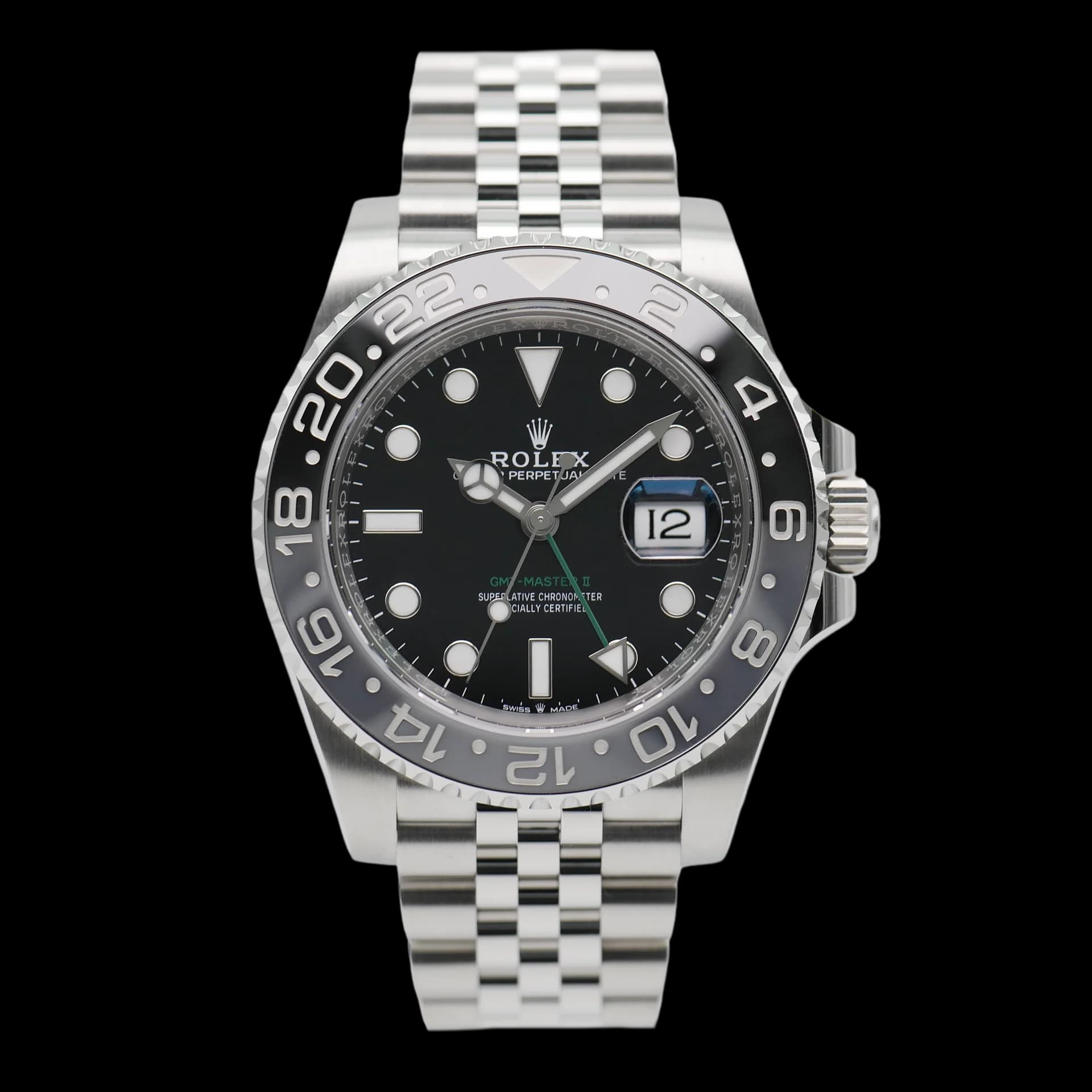 Rolex GMT-Master II – Ref. 126710GRNR, Wie neu