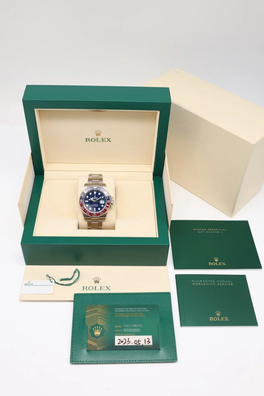 Rolex GMT-Master II – Ref. 126719BLRO, Sehr gut – 8/10