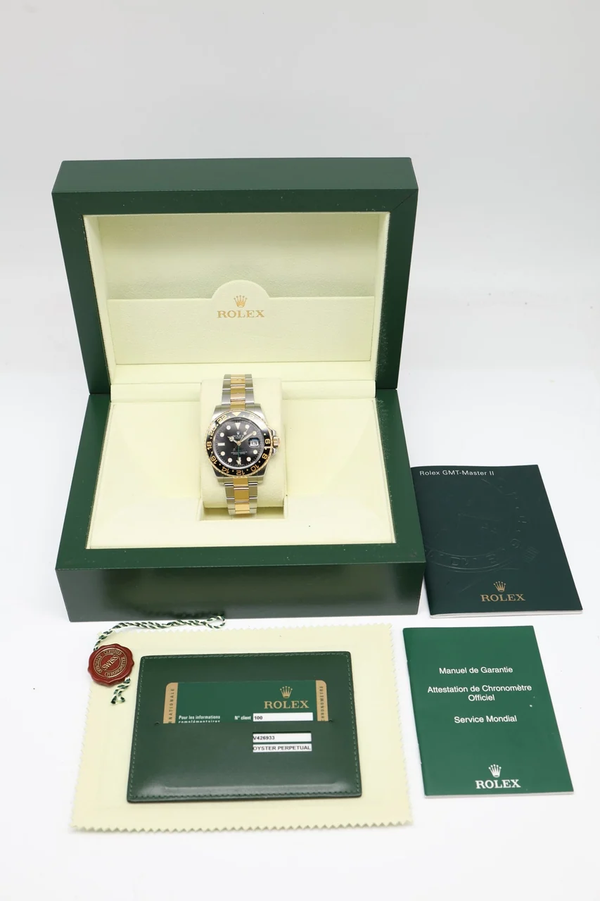 Rolex GMT-Master II – Ref. 116713LN, Sehr gut – 9/10