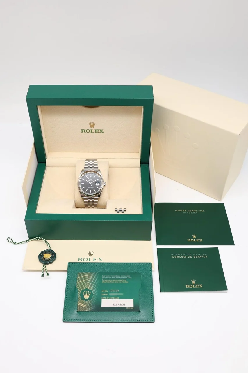 Rolex Datejust 41 – Ref. 126334, Sehr gut – 9/10