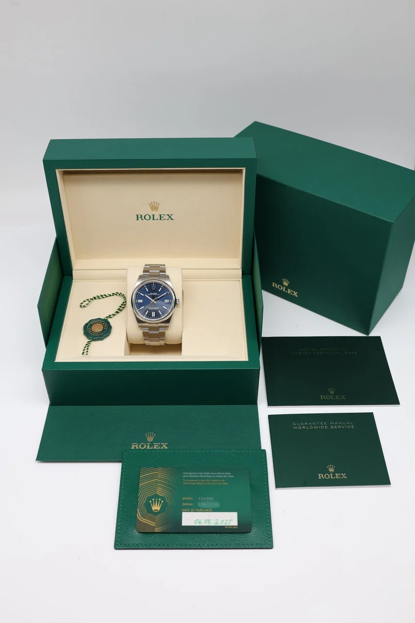 Rolex Oyster Perpetual – Ref. 124300, Sehr gut – 8/10